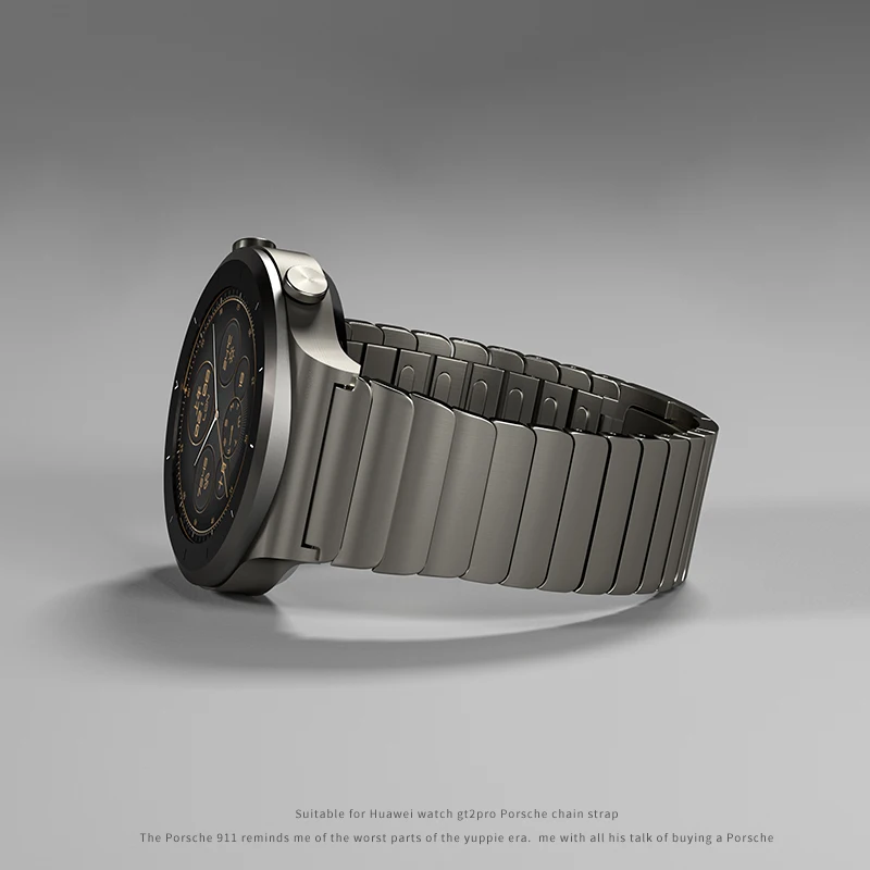 Ремешок титановый серый для Huawei Watch GT 2 Pro, браслет из нержавеющей стали для часов GT2 46 мм GT 2E, с защитной пленкой, 22 мм от AliExpress RU&CIS NEW