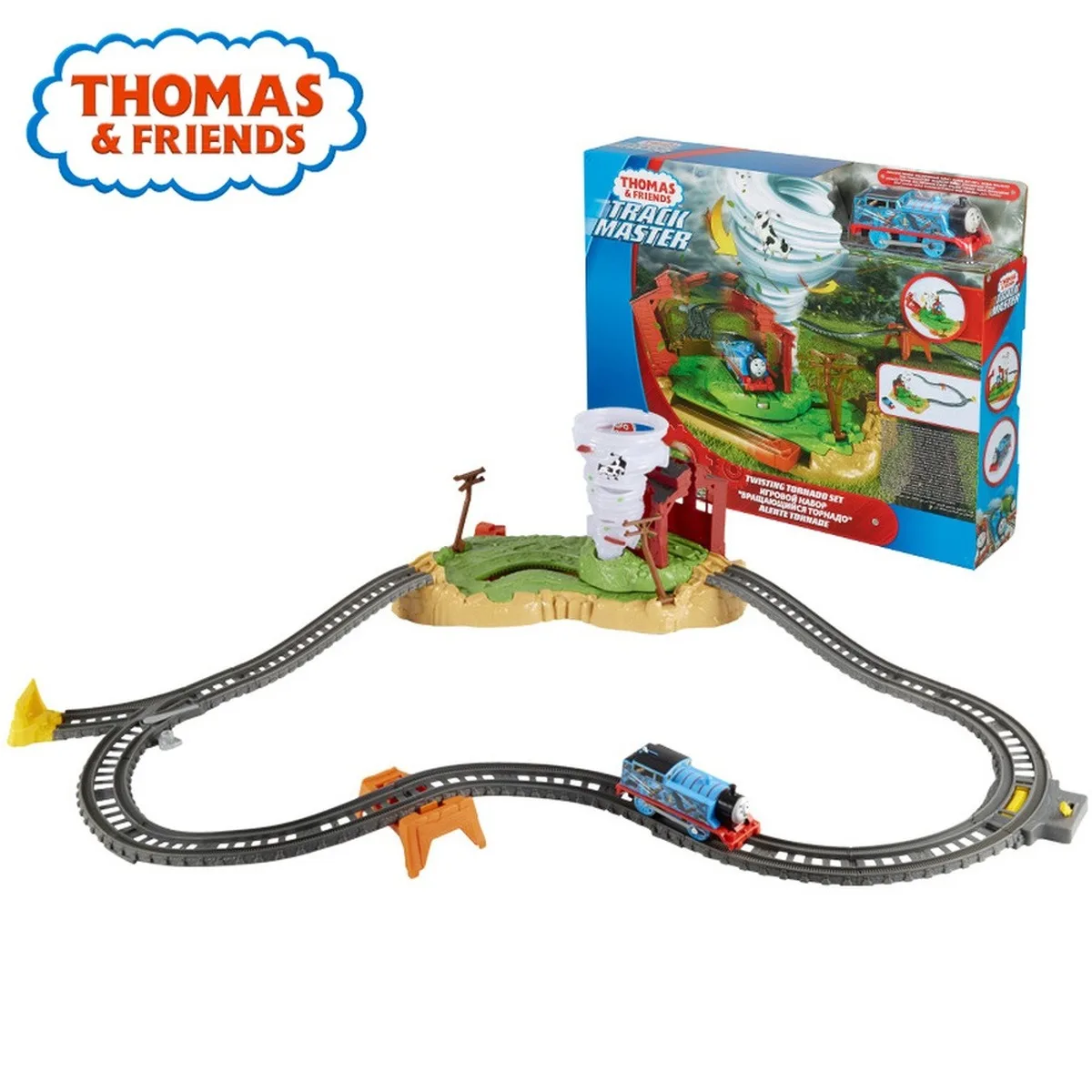 Thomas &amp Friends поезд крутящийся набор торнадо детские игрушки трек приключения