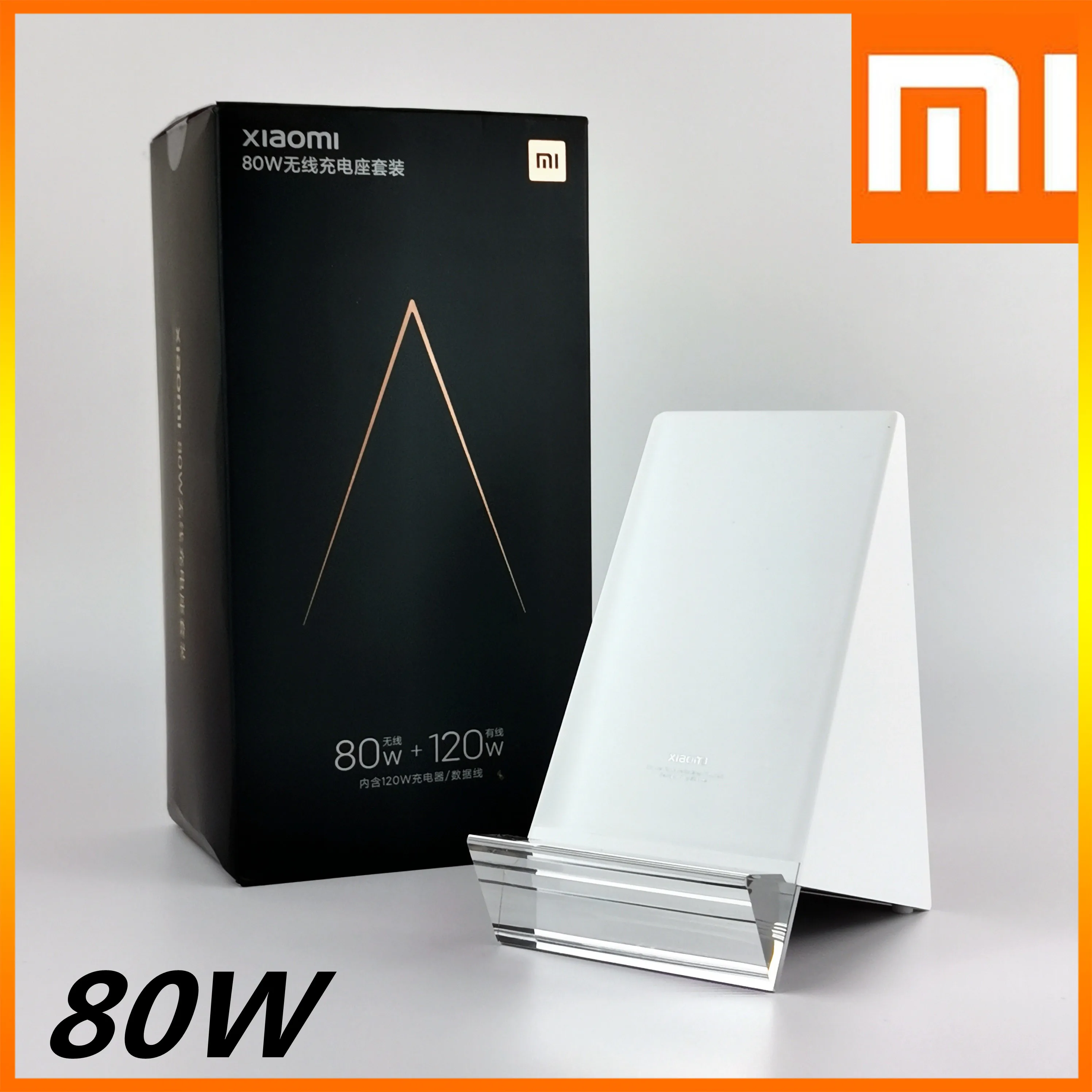 

Оригинальное Беспроводное зарядное устройство Xiaomi 80 Вт, подставка с умным контролем температуры, вертикальное зарядное устройство 120 Вт, бы...