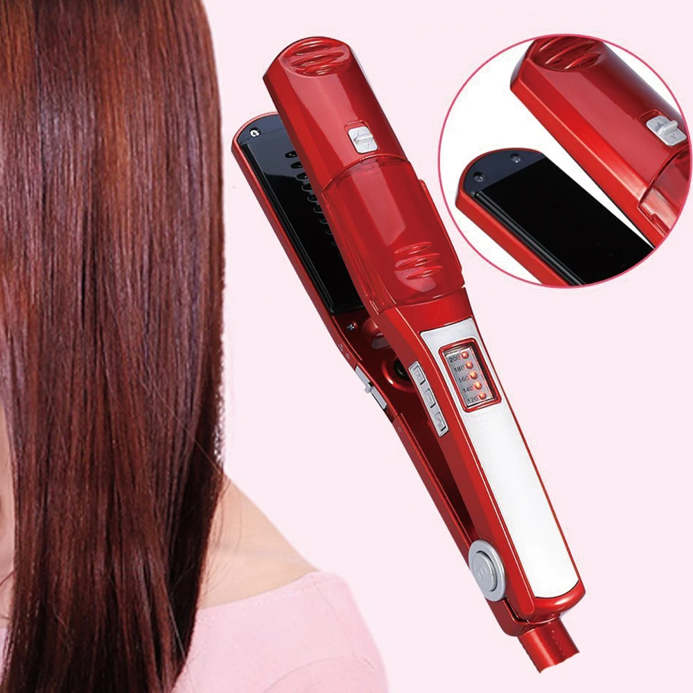 

Multifunctional Hair Curling Flat Iron Steam Hair Curler Negative Ion Ceramic Hair Machine Rotating Styling Tool