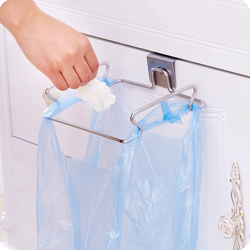 Металлическая подвесная стойка для мусора на дверцу шкафа кухонный держатель