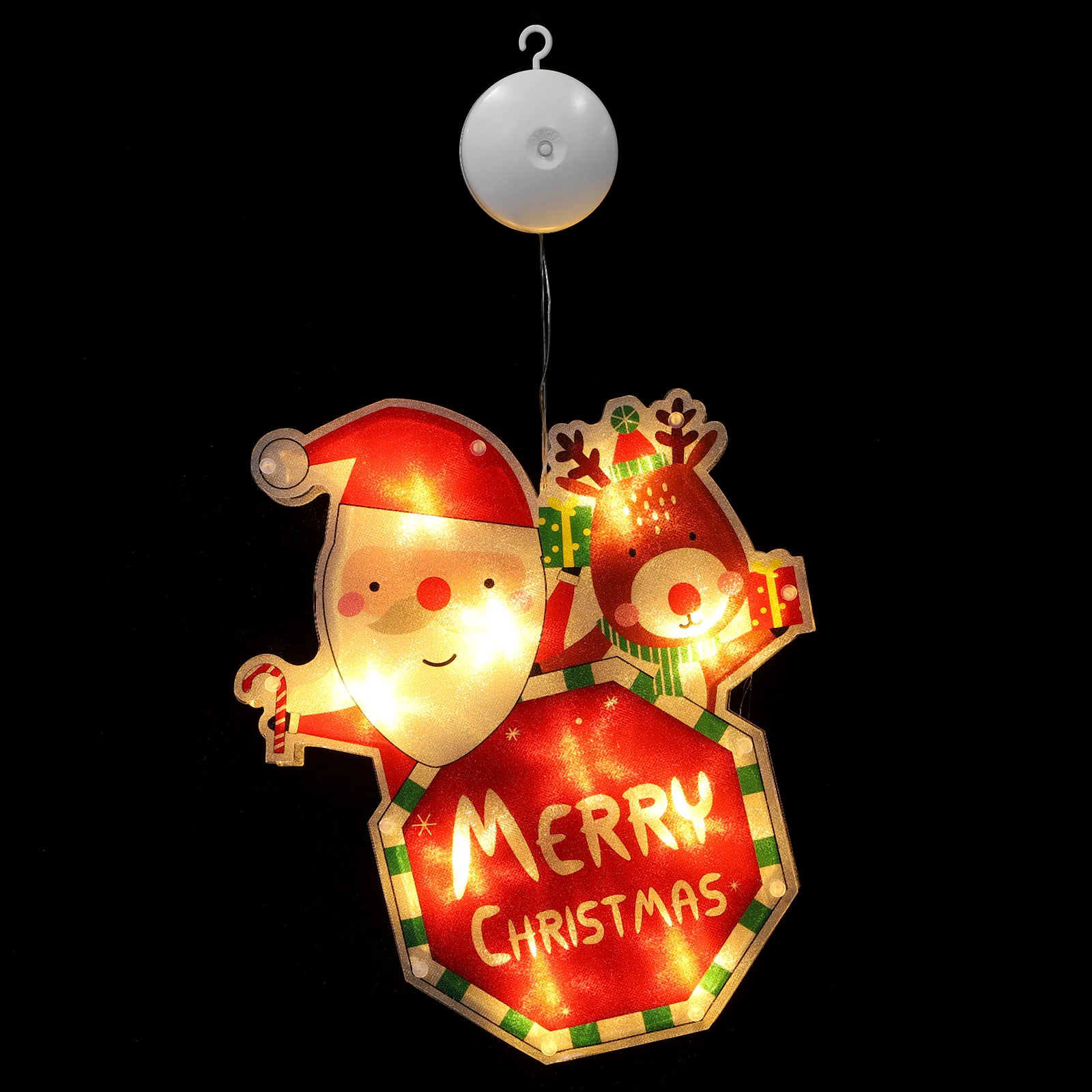 

1Pc Festival Hanging Light Party Lamp Adornment Xmas LED Lamp with Suction Cup