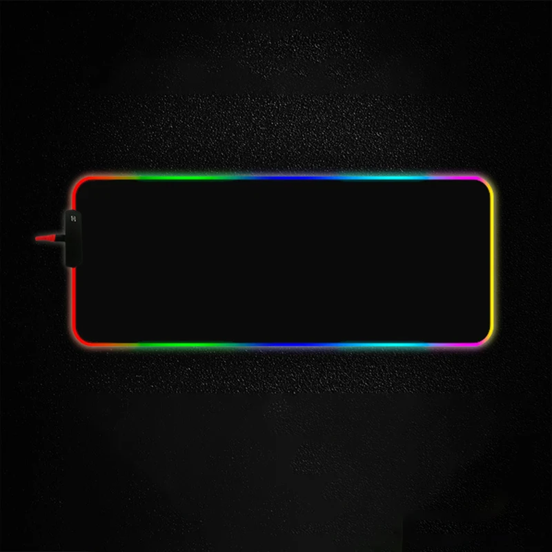 RGB светящийся игровой коврик для мыши цветной Большой USB светодиодный