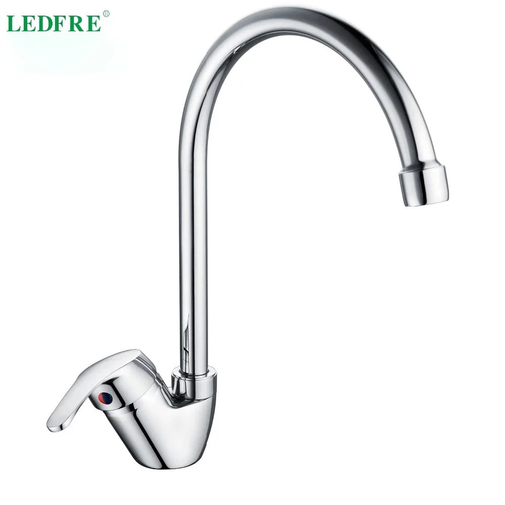 LEDFRE смеситель для кухонной раковины с одной ручкой горячей и холодной воды