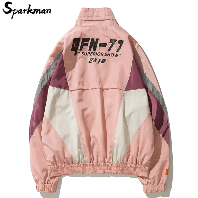 Винтажная ветровка куртка уличная одежда мужская в стиле хип хоп пальто оверсайз