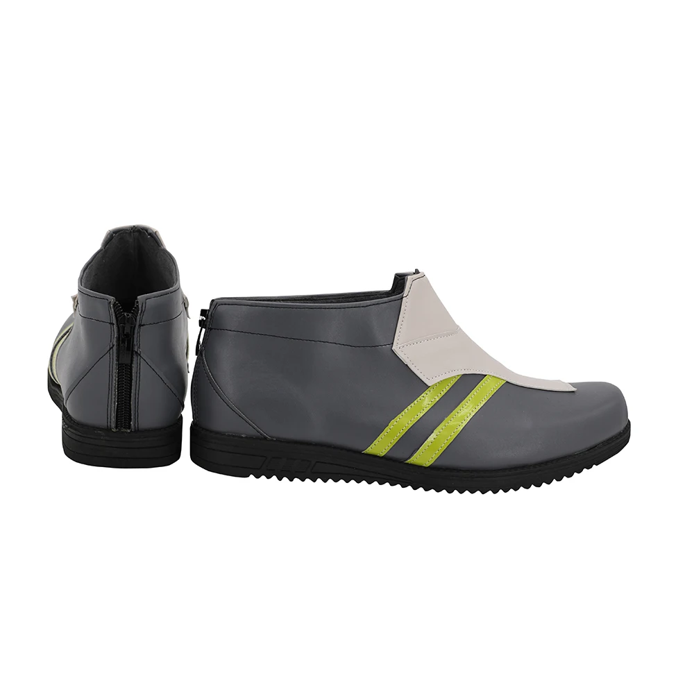 Обувь для косплея OW Genji серая обувь Shimada сапоги Гэндзи кожаная на заказ унисекс -