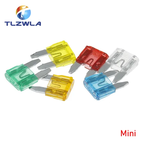 Fusibles Mini Micro 2 Car Fuse 2a 3a 5a 7.5a 10a 15a 20a 25a 30a 35a 40a amp clip de amp para camión de automóvil mini pequeño medio medio