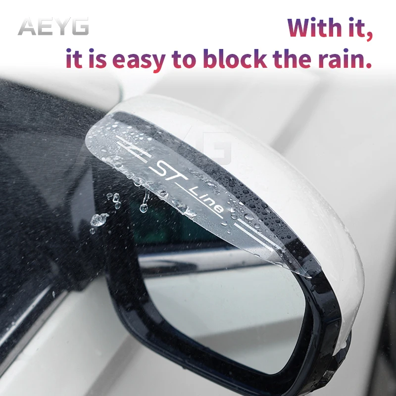

Car Rain Cover Of Automobile Rearview Brow For Ford Fiesta Mondeo Fusion Escape Edge Kuga KIA ST Line 2020 Exterior Accessories