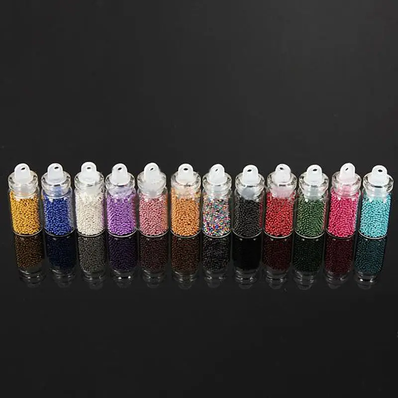 12 шт./компл. бутылок ногтей искусство икры блестящие шарики для украшения ваших