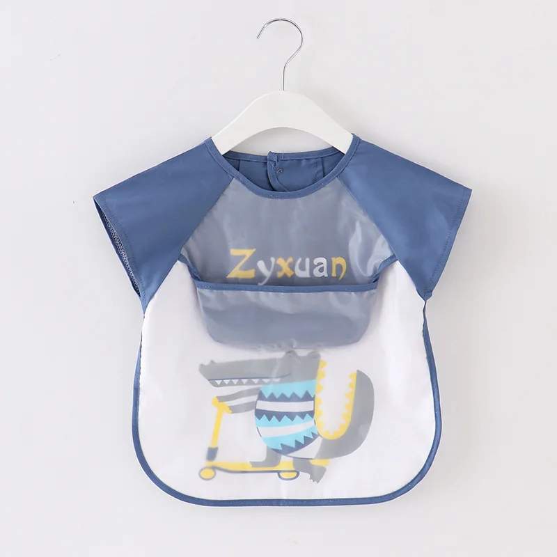 Warmom-Baberos impermeables para comer y ni&ntilde;os, Bandana sin mangas para beb&eacute;, ropa de algod&oacute;n suave para eructar, Eva-1