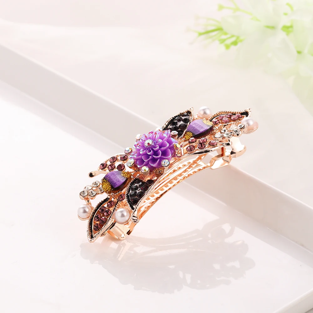 Модные шесть стильных смоляных цветов заколки для волос женщин классические