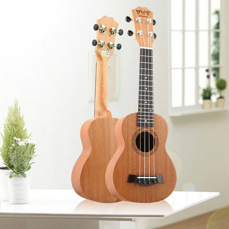 21 дюймов 23 дюйма Гавайская гитара из красного дерева укулеле прочный палисандр 4