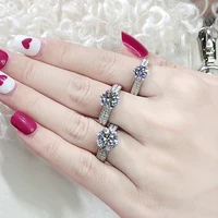 Shimmering Stardust Moissanite Ring 1