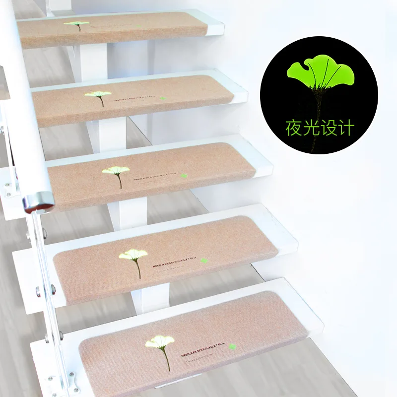 Нескользящий коврик для лестницы в скандинавском стиле многоразовый светящийся