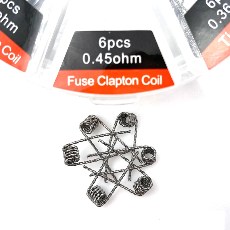 Предварительно обработанная Катушка 8 видов стилей Fused Alien Clapton Hive Quad Twisted Wire с