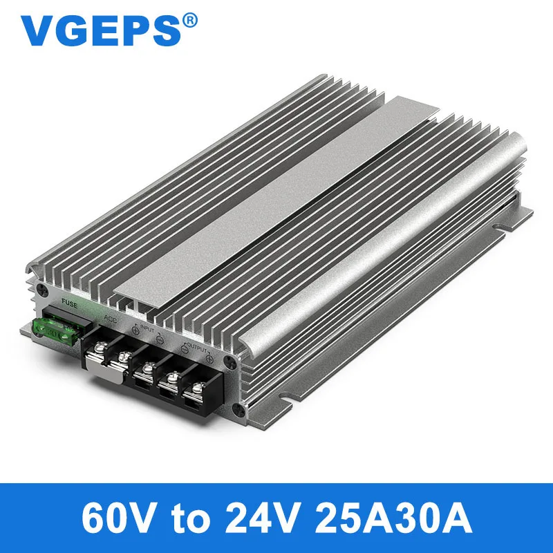 

48V60V to 24V DC power converter 40-72V to 24V step-down power module DC-DC regulator