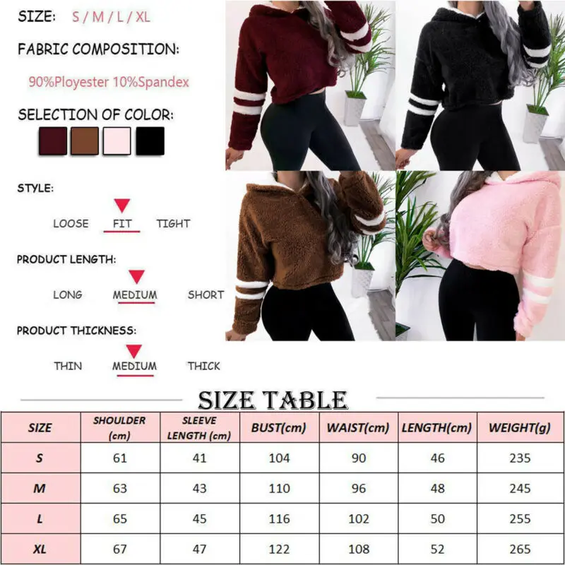 2019 Зимний толстый женский теплый плюшевый медведь ворсистый флис меховая