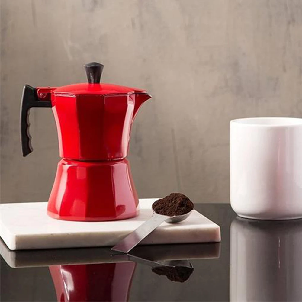 Алюминиевая кофеварка для приготовления итальянского мокко Перколятор плита