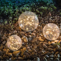 joylove outdoor solar garden light crack ball lawn light garden underground light inductive