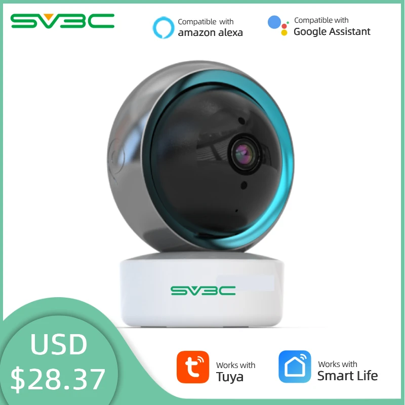 

Tuya Smart Life 1080P IP Camera 2MP Wireless WiFi Security Surveillance CCTV Cameras Baby Moniter Google Home Assistant Alexa