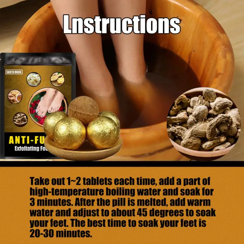 

Anti-fungal Exfoliating Foot Soak Long-Term Relief Athlete's Foot Skin Dry And Cracked Natural Moisturizing Feet Care SOUTH MOON