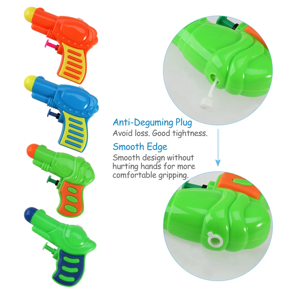 

TOYMYTOY 12pcs Plastic Water Squirt Toy for Kids Watering Game (Random Color)