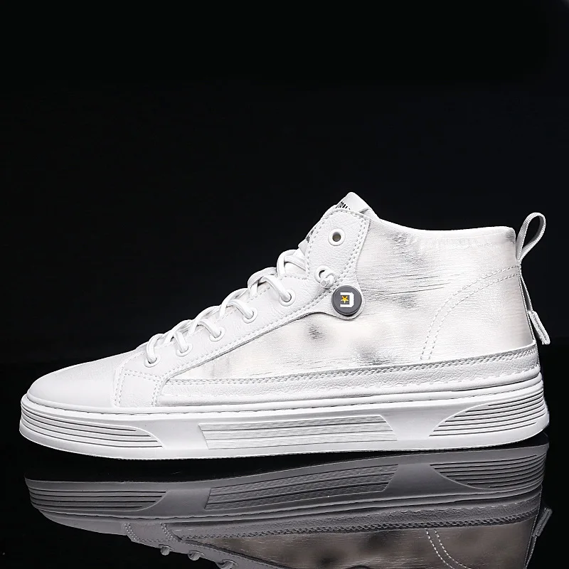 

Men's Shoes 2021 New Student Board Shoes Fashion Personality White Shoes Men's Casual Sports Shoes
