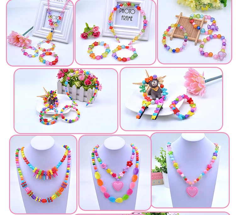 1000Pcs DIY Handmade Beaded Toy with Storage Box Creative Girl Jewelry Bracelet Jewelry Making Toys Educational Children Gift images - 6