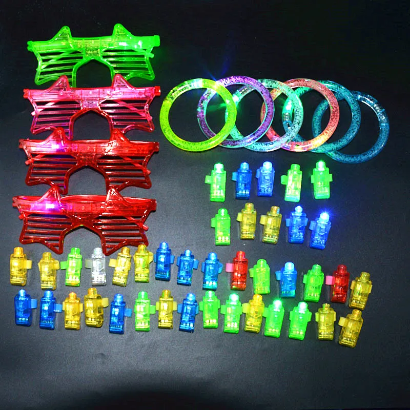 Светящиеся неоновые браслеты со светодиодной подсветильник кой 50 шт.|Сверкающие
