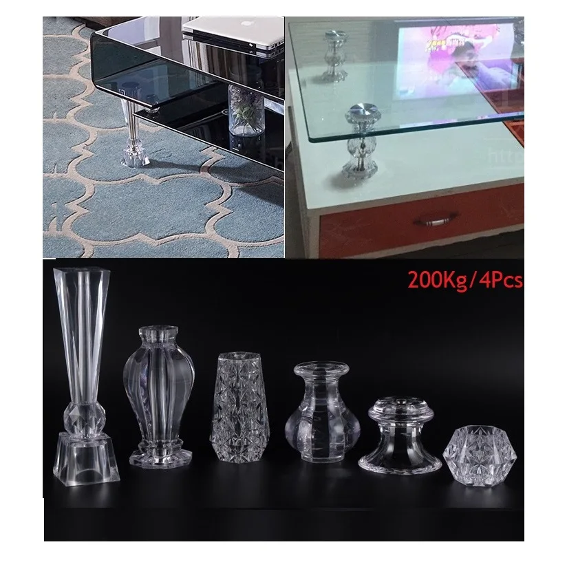 4 шт./лот Premintehdw акриловый PMMA Хрустальный шкаф для чая кофе бара стойка стоек