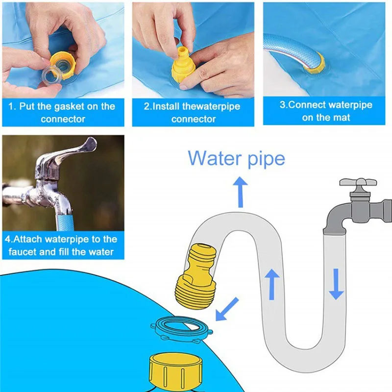 

Sprinkler for Kids Outdoor Water Toys Boy Girl Sprinkler Pool for Kids Toddler Baby Sprinkler-Splash-Pad--Water-Toys