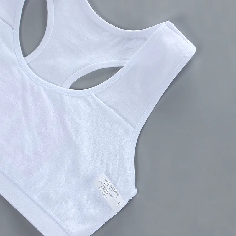 

Girl Bras Puberty Girl Undies Children Child Top Racerback Letter Underwear Bralette Smalls Teenager Underclothes Vest Cotton 10