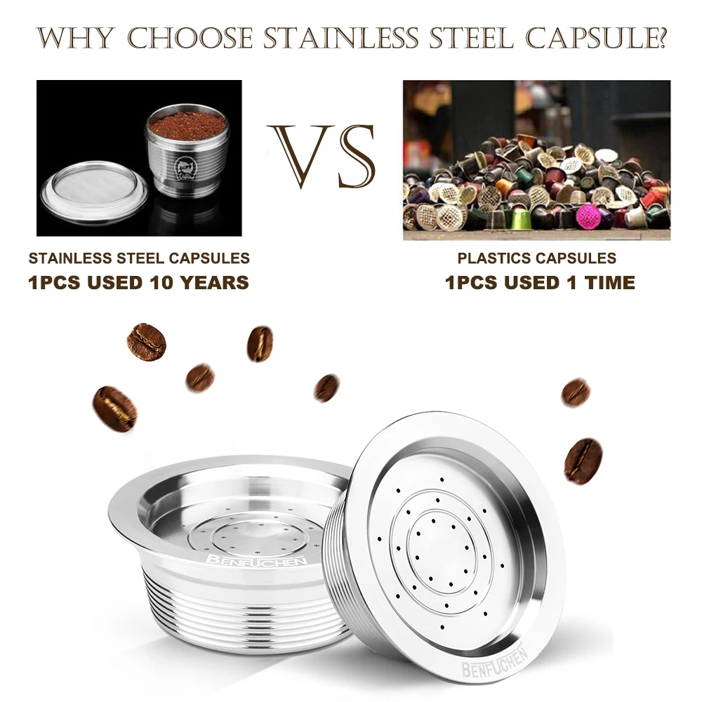Нержавеющая сталь многоразовые кофейные капсулы многоразового использования