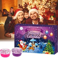 24pcsset slime advent calendar 2020 christmas countdown toys christmas decor theme for kids teens m09
