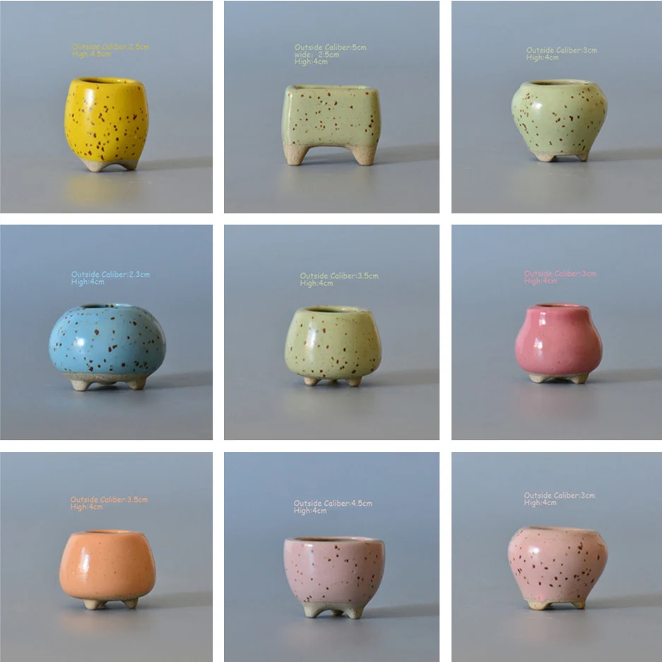 1 шт. мини-цветочный горшок для мяса суккуленты мясистые растения керамический