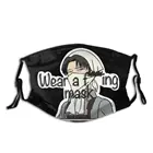 Levi Attack On Titan говорит носить Fing взрослых многоразовая против дымки анти пыли защитный респиратор Маска с фильтрами