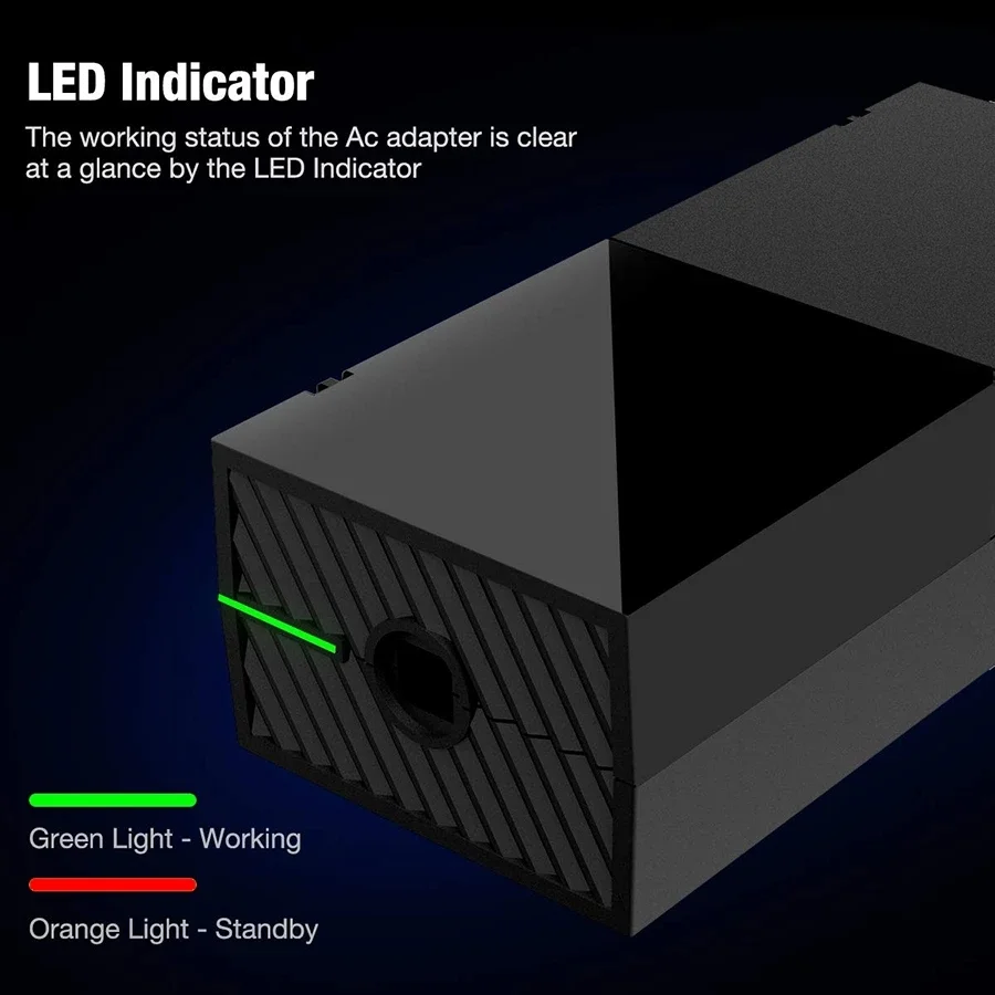Cargador de fuente de alimentaci&oacute;n de uso duradero profesional, adaptador de CA, Cable de fuente de alimentaci&oacute;n para Xbox One, novedad de 2021, venta al por mayor-4