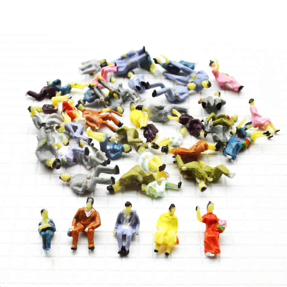 Модель 1/87 года макет здания люди в масштабе Хо окрашенная фигурка пассажирский