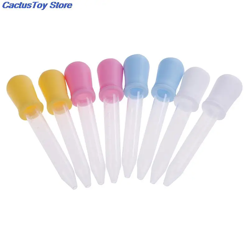 5 мл детские столовые приборы для младенцев Прозрачная силиконовая пластиковая