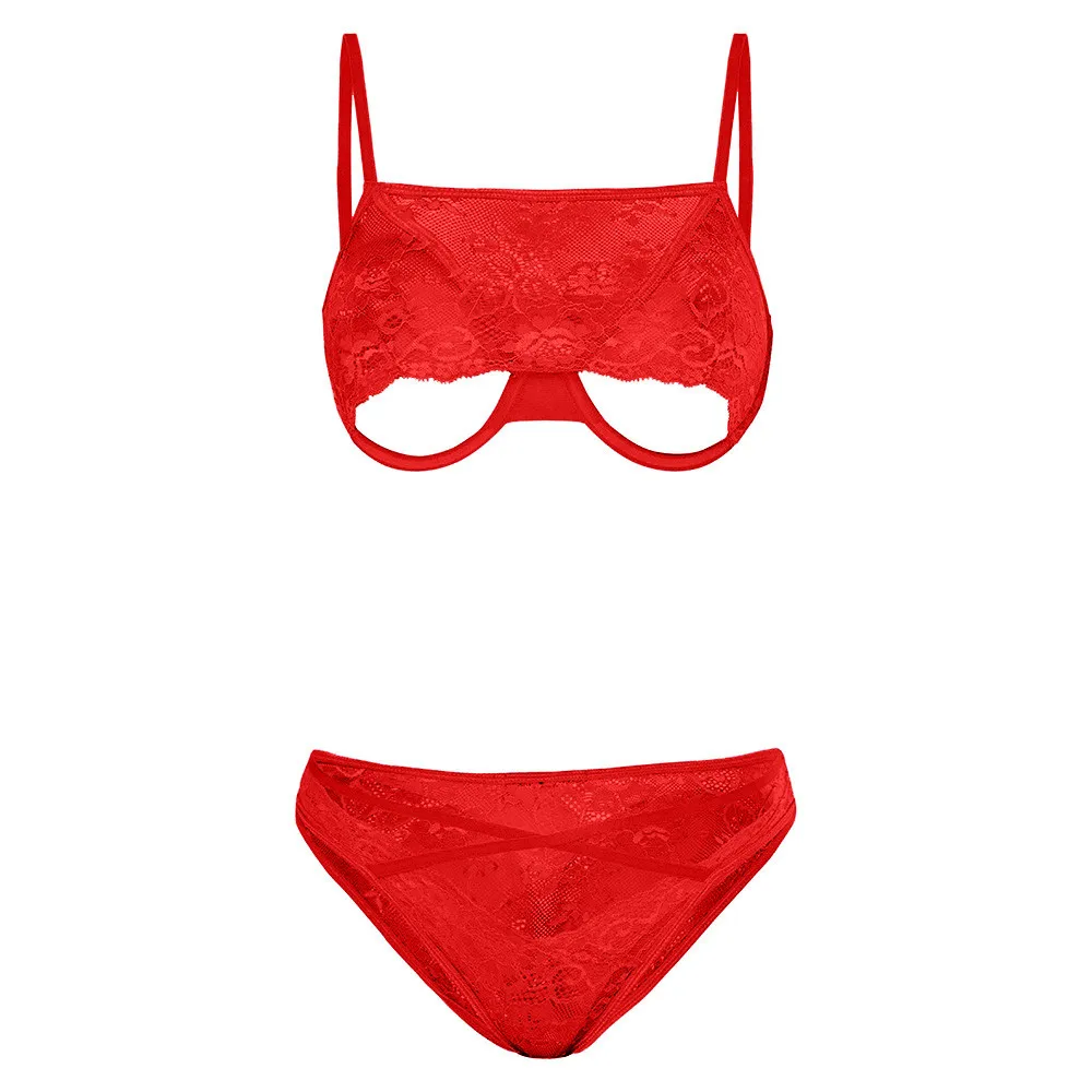 

Women Lace Bra Sets Seamless Underwear sexy lingerie Ladies Fashion Sexy Underwear Temptation Transparent Strap Underwear