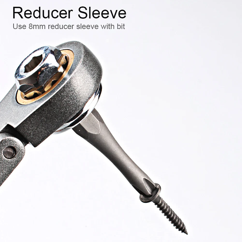 

Multifunction Ratcheting Socket Wrench Set Box End Wrench Metric with Adapter Socket Screwdriver Bit Plumb Pipe Auto Repair Tool