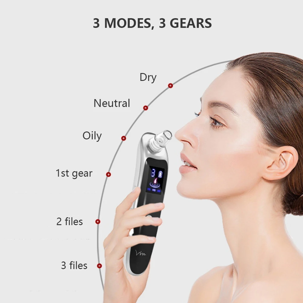 6 всасывания лица Нос удаления черных точек пылесос черный точка глубокая поры