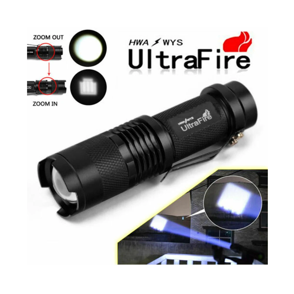 Мини Тактический Sk68 высокомощный светодиодный зум тактический фонарь походный