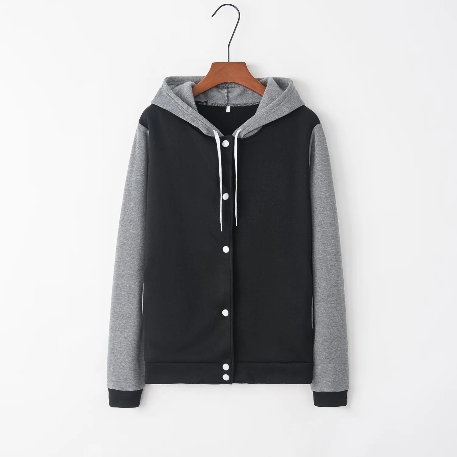 Белый Кнопка Лоскутная 2020 новый дизайн распродажа толстовки женские