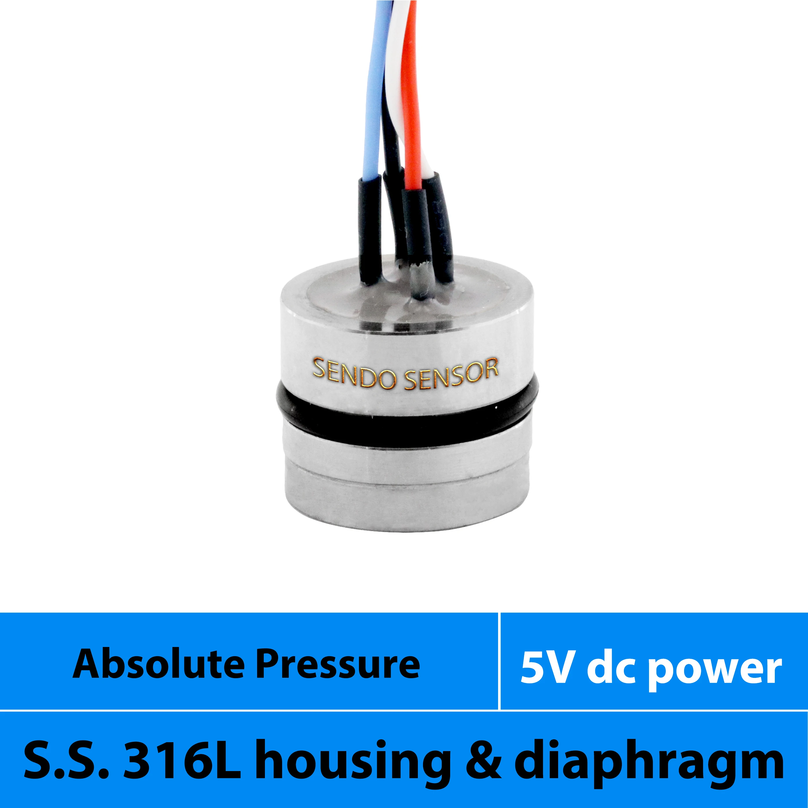 Датчик абсолютного давления 5 В питания нержавеющая сталь 316L материал abs 100 кПа 400