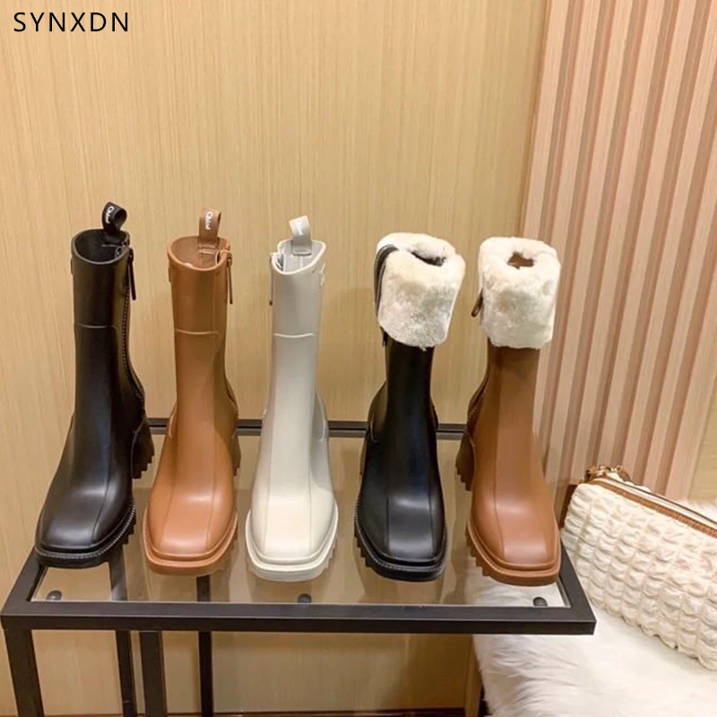 

Женские ботинки челси на платформе и высоком каблуке, на молнии, с пряжкой