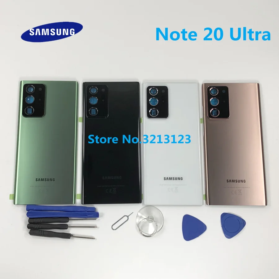 Сменная задняя панель Note 20 стеклянная крышка батарейного отсека для Samsung Galaxy Ultra +