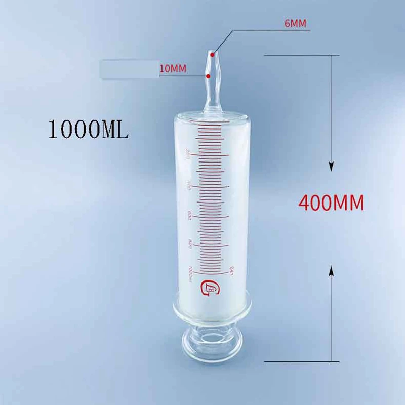 Стеклянные шприцы Большой Калибр стеклянная клизма устройство для колбасы