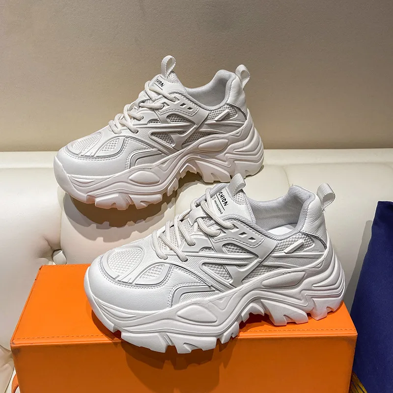 

Кроссовки женские, дышащие, на толстой подошве