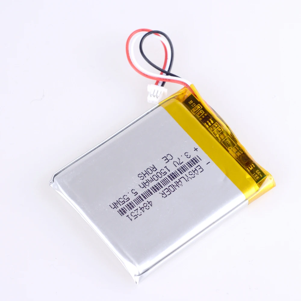 JST1.0 3P 3 7 V 1500mAh 504050 перезаряжаемый литий-ионный Литий-полимерный аккумулятор 484251